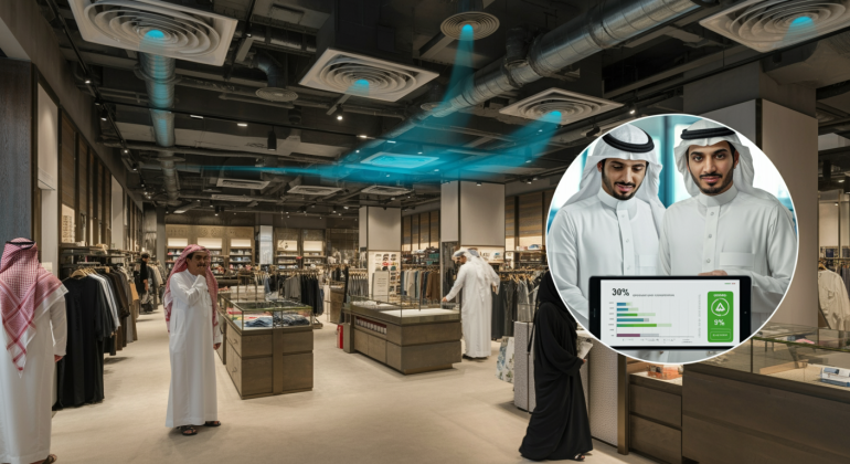 توفير 30% من فاتورة الكهرباء: سر التصميم الاحترافي لأنظمة التكييف التجارية